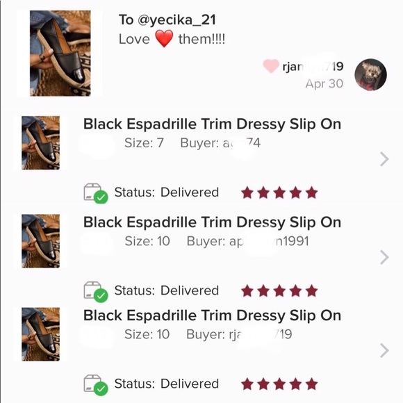 Black Espadrille Trim Dressy Slip On - Picture 6 of 9